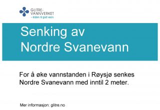 Senking av Nordre Svanevann